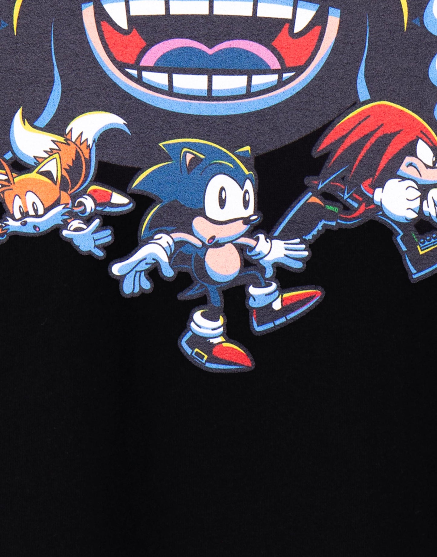 Sonic the Hedgehog Short Sleeved T-Shirt | Mens Black | Official Merch
