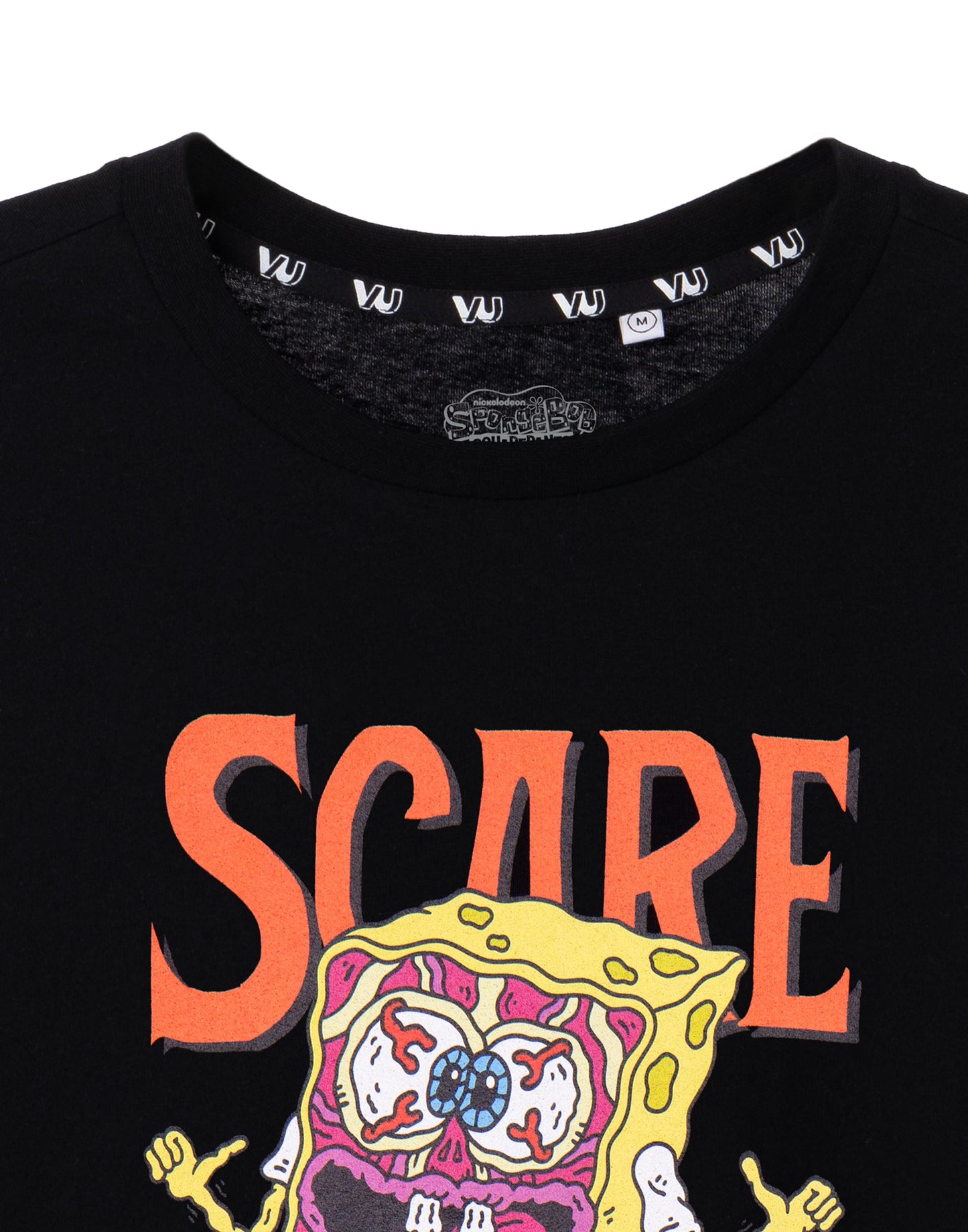 SpongeBob SquarePants Short Sleeved T-Shirt | Unisex Black | Official Merch