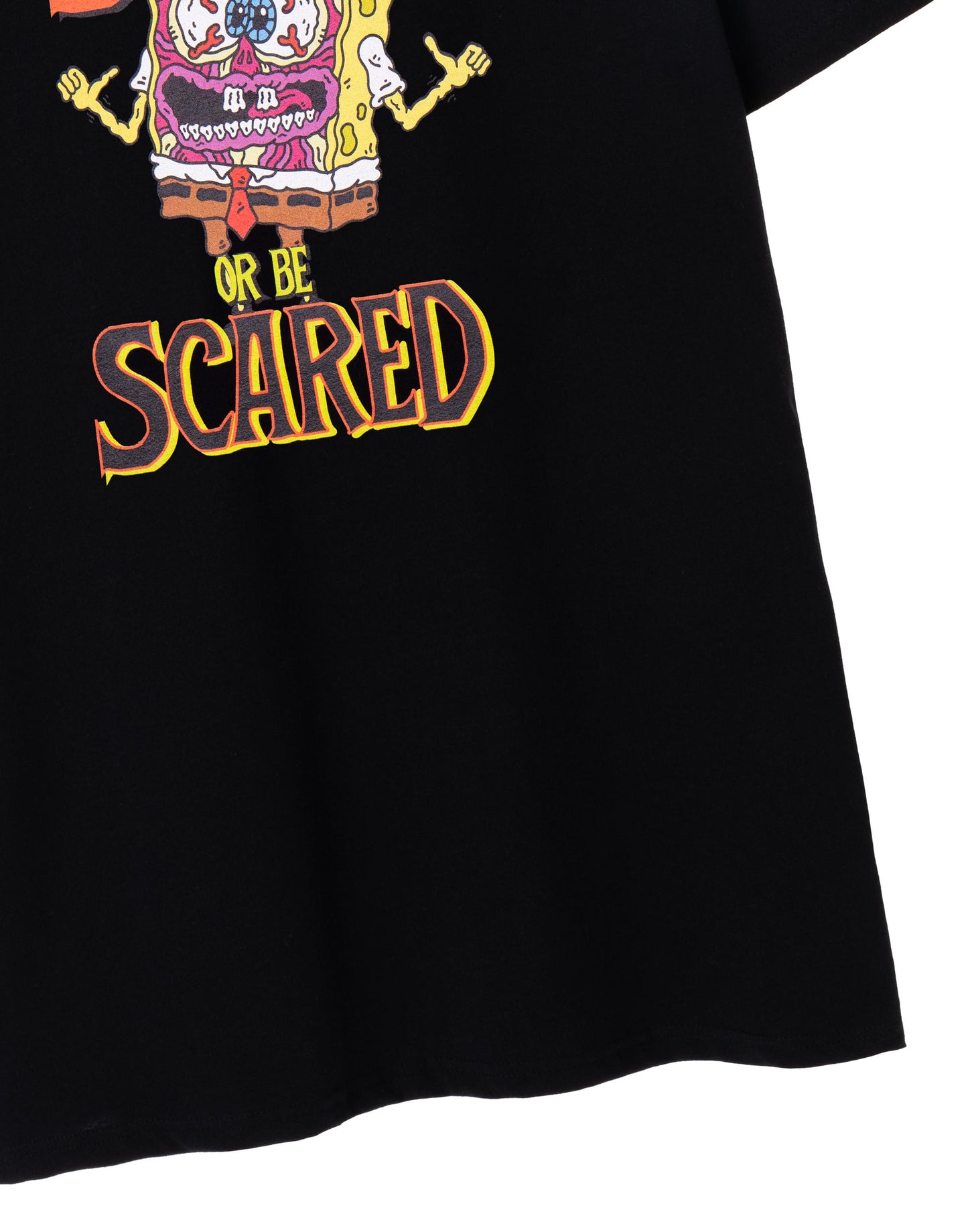 SpongeBob SquarePants Short Sleeved T-Shirt | Unisex Black | Official Merch