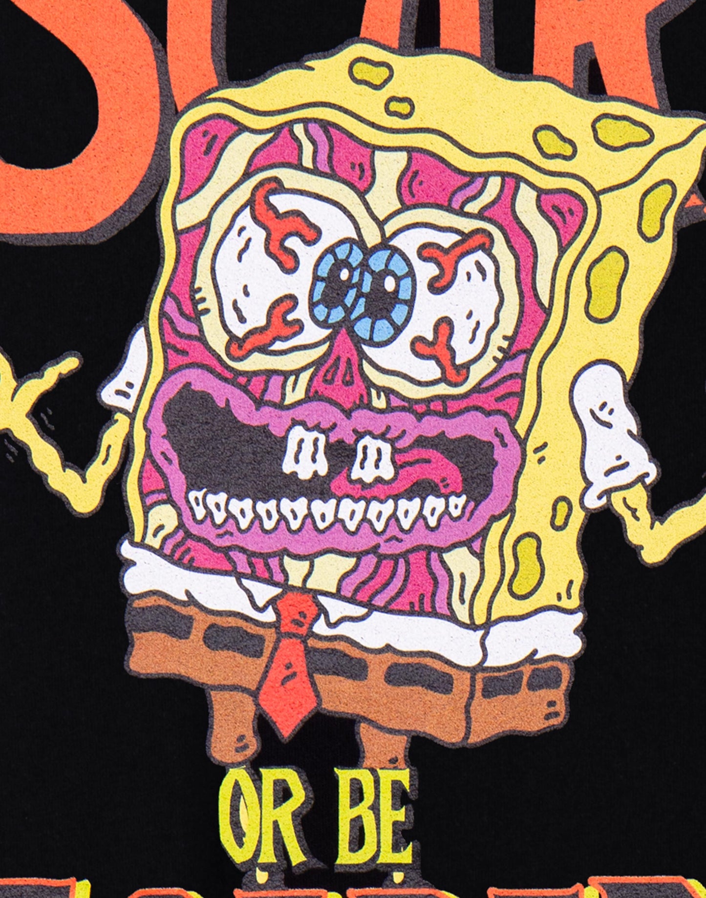 SpongeBob SquarePants Short Sleeved T-Shirt | Unisex Black | Official Merch