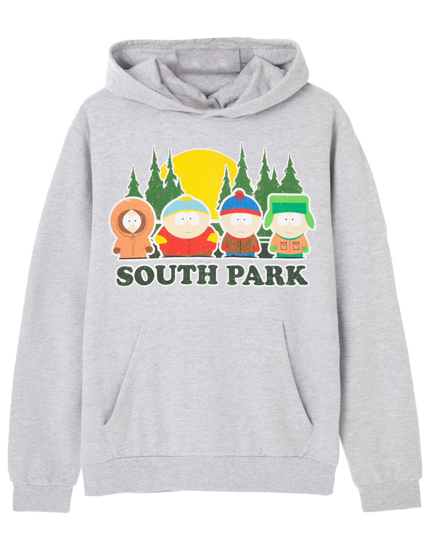 South Park Hoodie | Mens Grey Marl | Official Merch