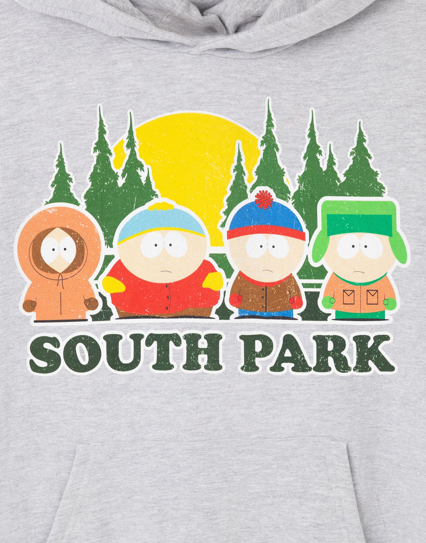 South Park Hoodie | Mens Grey Marl | Official Merch