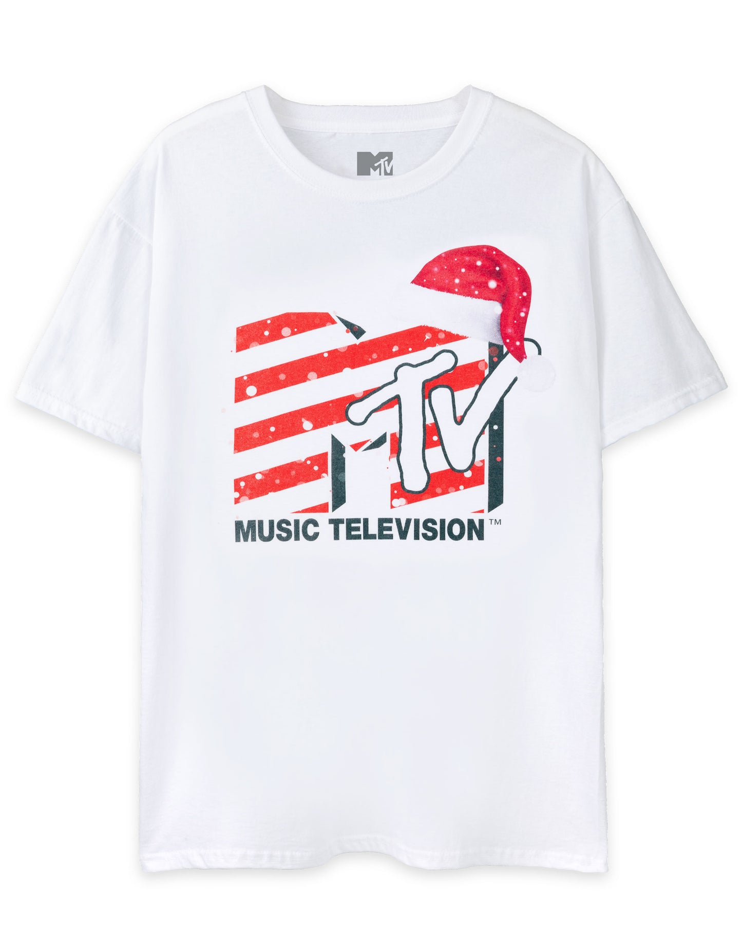 MTV Short Sleeved T-Shirt | Unisex White | Official Merch