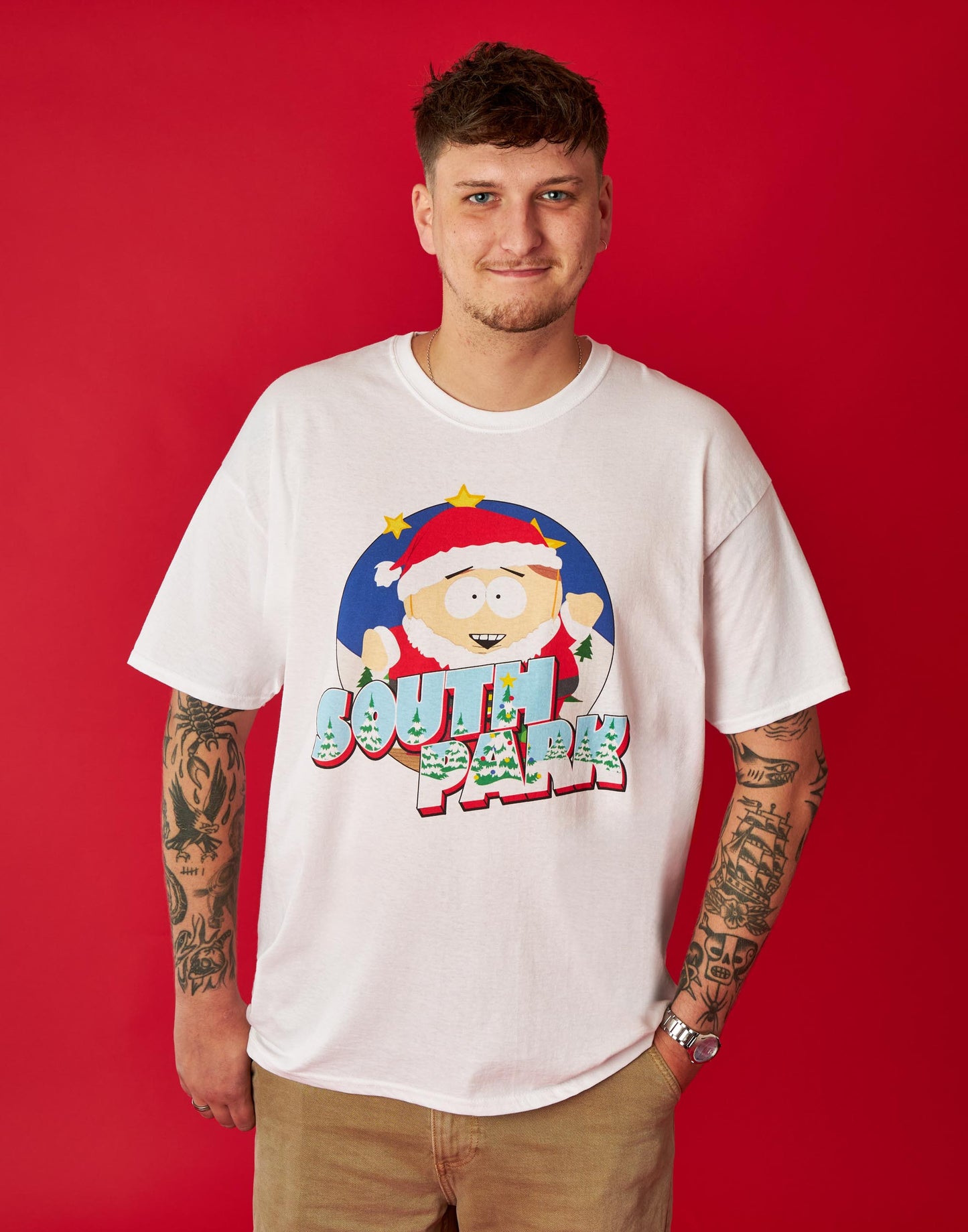 South Park Short Sleeved T-Shirt | Mens White | Official Merch