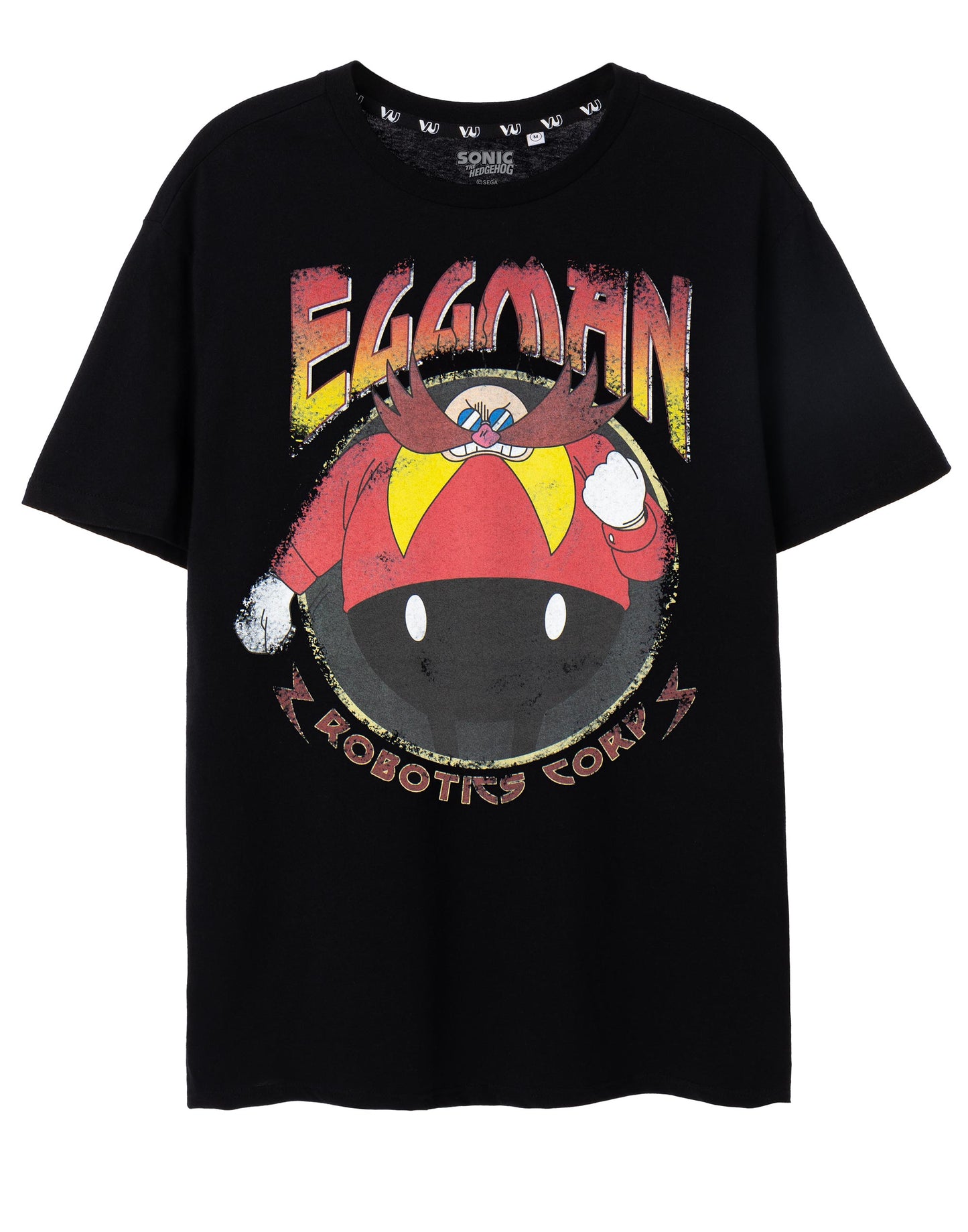 Sonic the Hedgehog Short Sleeved T-Shirt | Mens Black | Official Merch