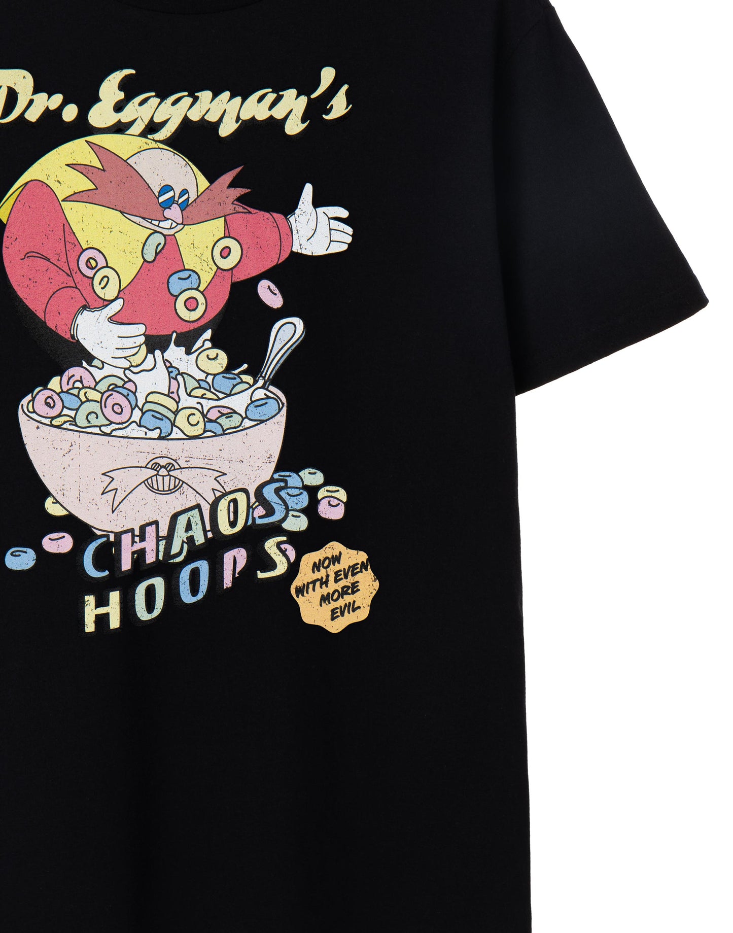 Sonic the Hedgehog Short Sleeved T-Shirt | Mens Black | Official Merch