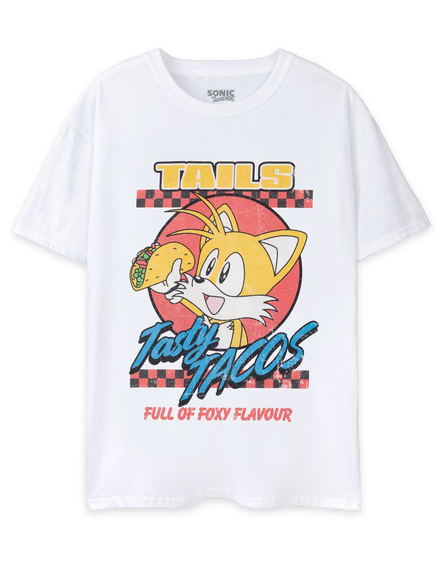 Sonic the Hedgehog Short Sleeved T-Shirt | Unisex White | Official Merch