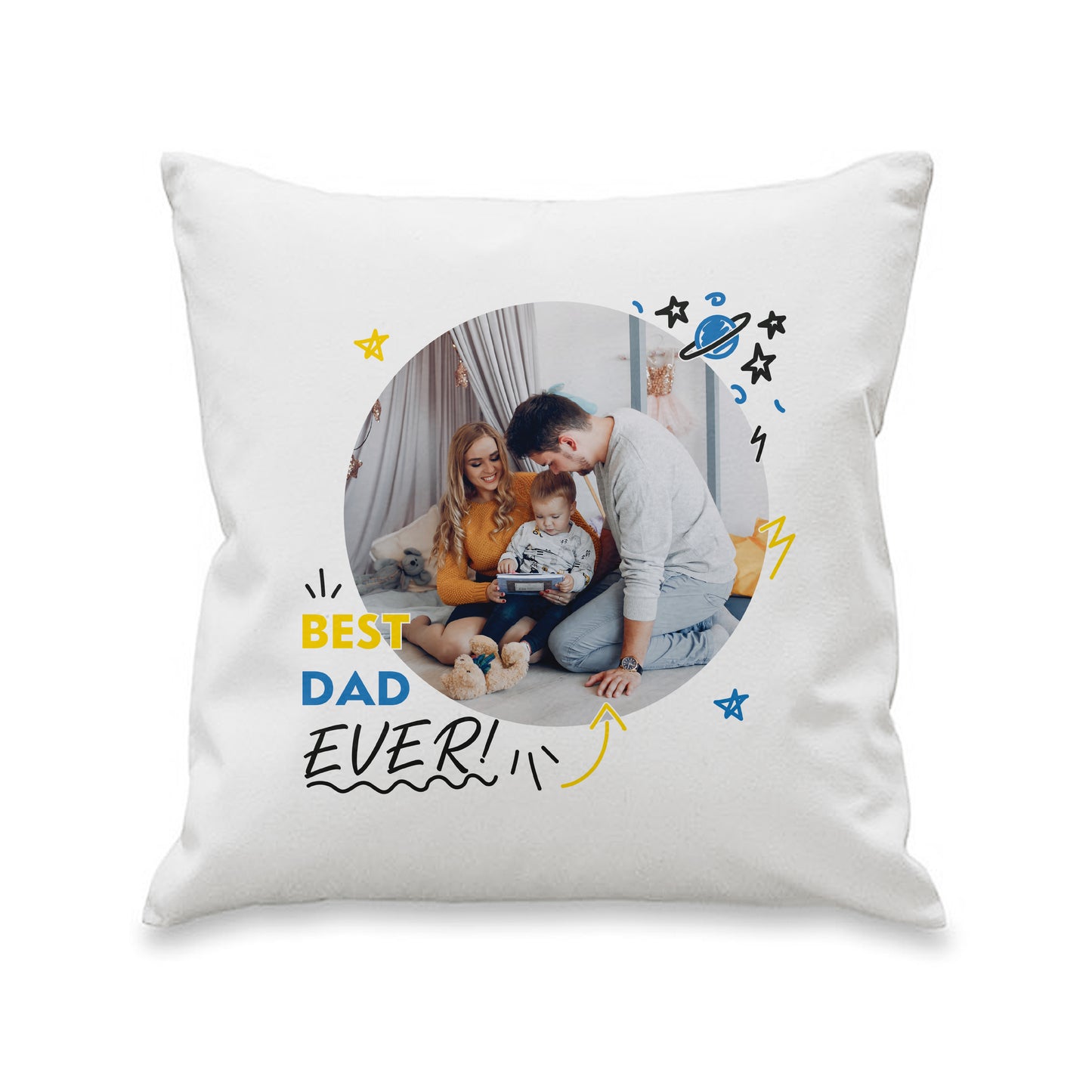 Personalised Best Ever Photo Upload Cushion