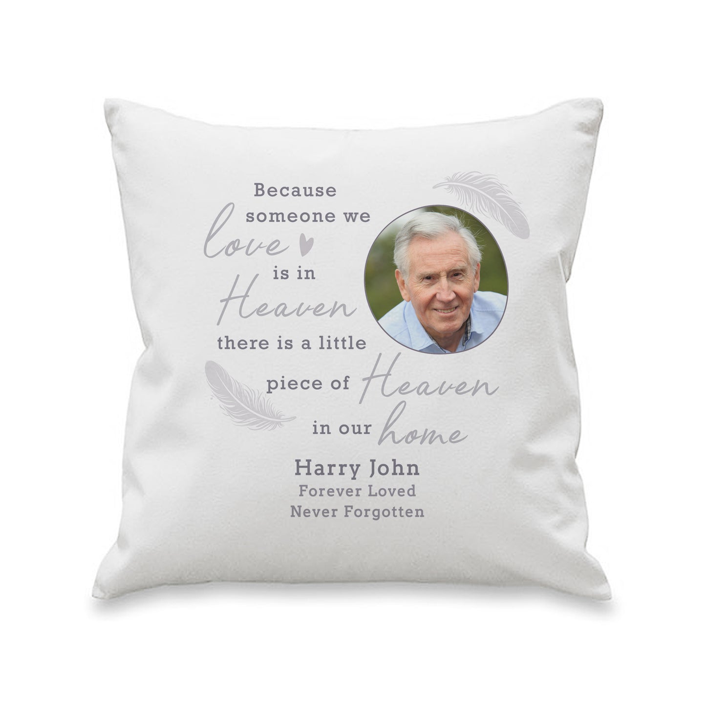 Personalised Memorial Photo Upload Cushion