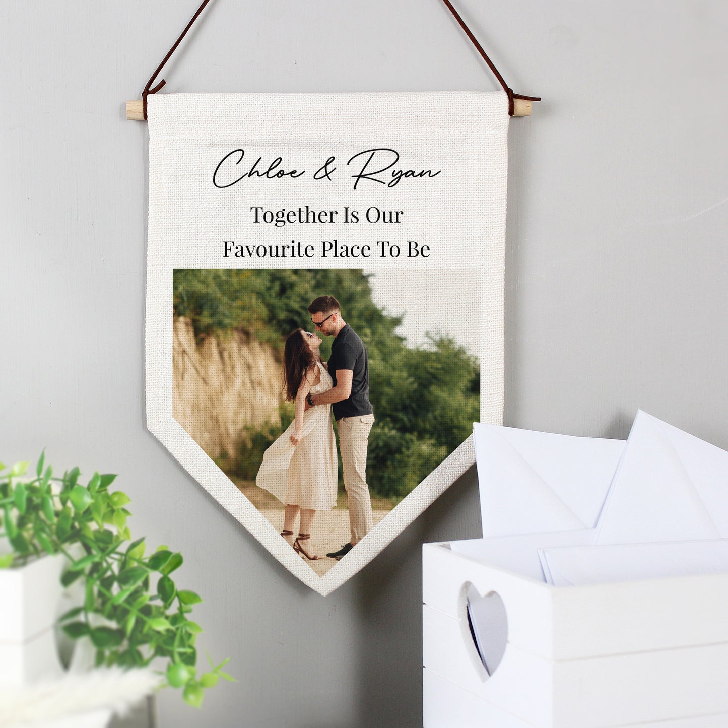 Personalised Photo Upload Banner Wall Art