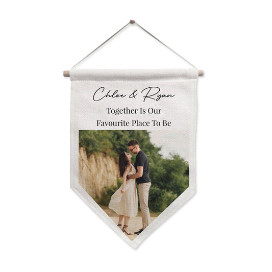 Personalised Photo Upload Banner Wall Art