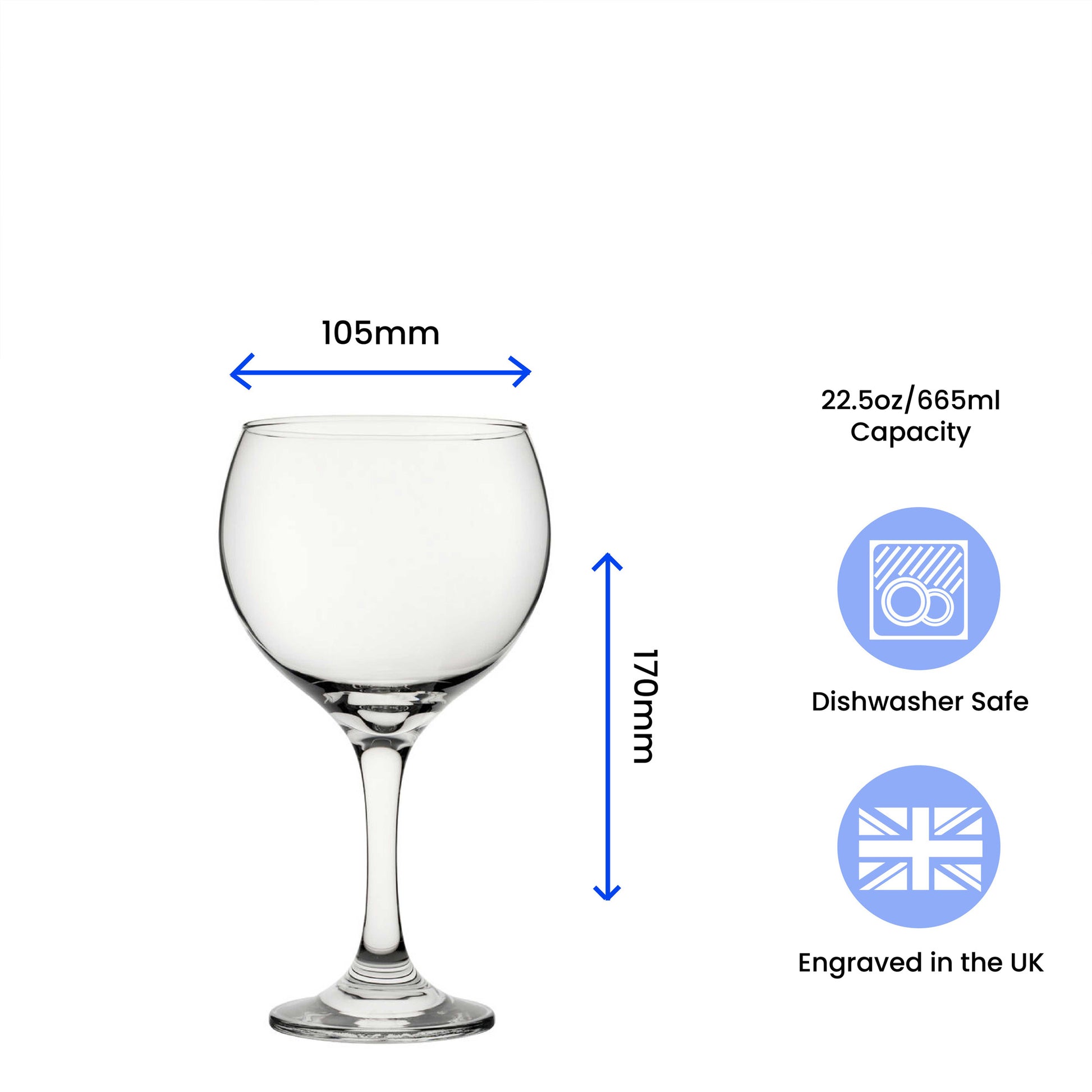 Of Course Size Matters - Engraved Novelty Gin Balloon Cocktail Glass Image 3