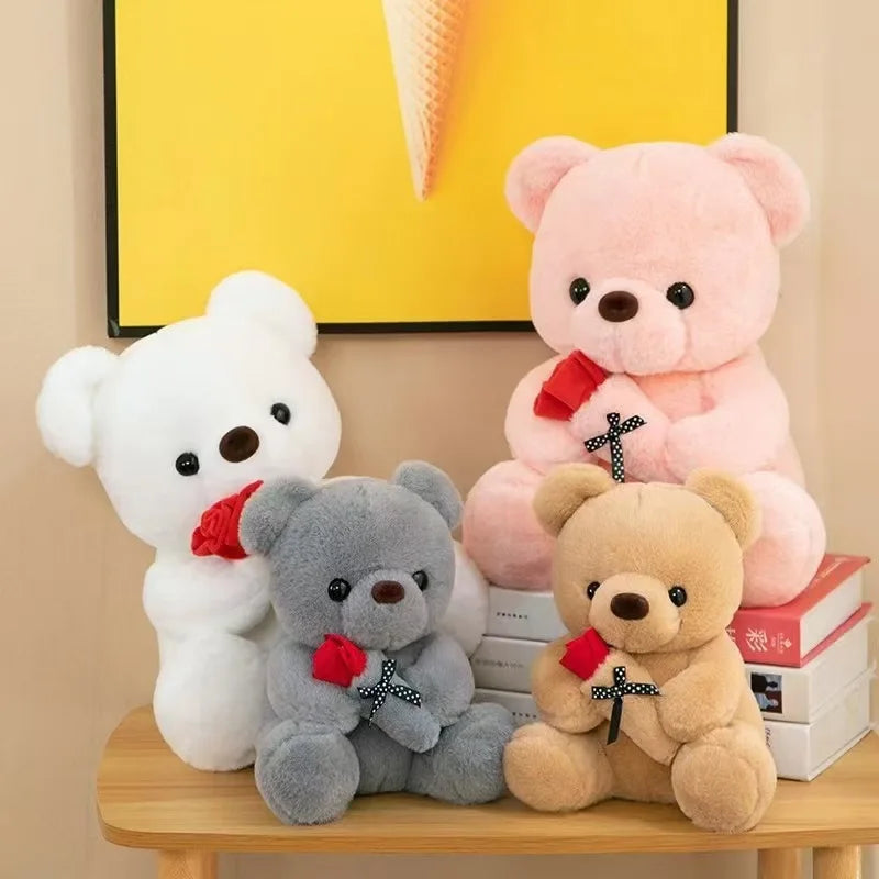 Valentine's Day gift hug rose bear hot plush doll children accompany Internet celebrities hot models