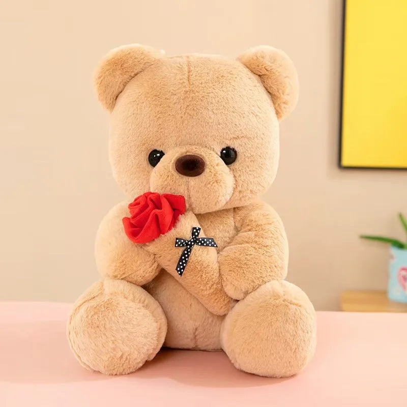 Valentine's Day gift hug rose bear hot plush doll children accompany Internet celebrities hot models
