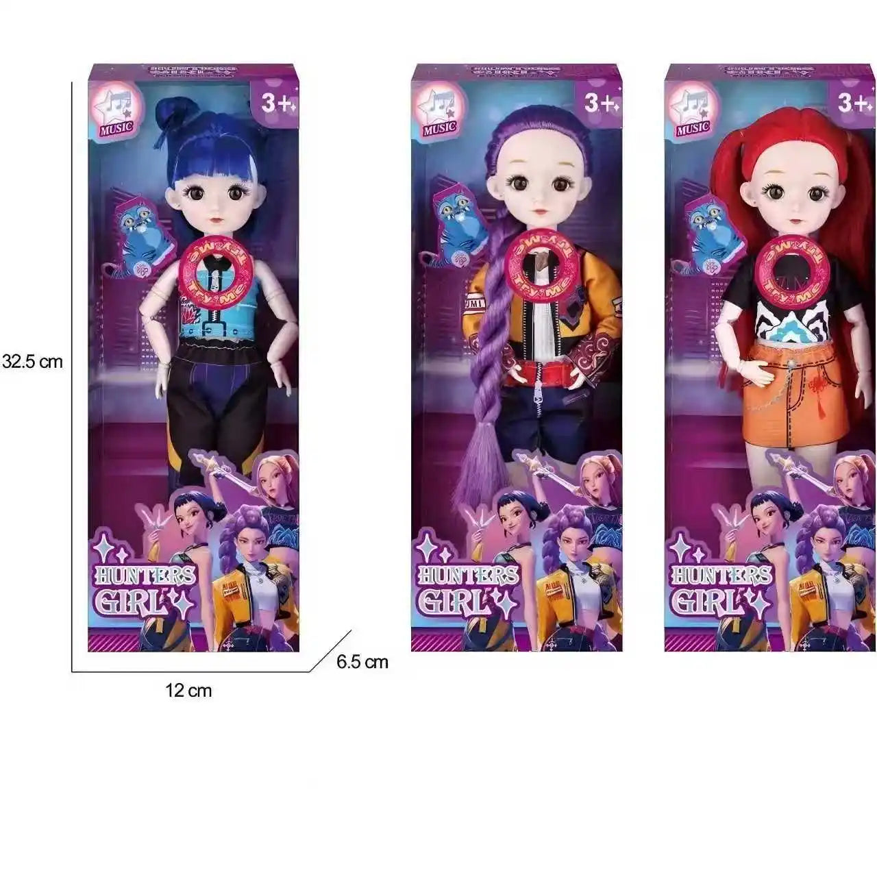 2026_HOT Doll Toys 3D Eye Music Theme Song KPop New SingerAnime 12 inch Solid Body 15 Joint Doll Fashion doll set