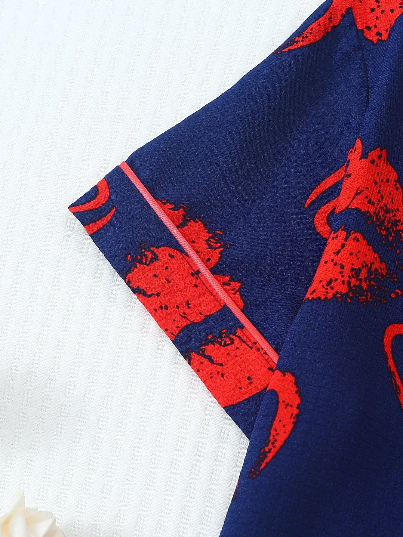 [Valentine's Day] 2-Piece Pajama Set with Lip Print, Short-Sleeved Shorts, Women's Pajamas, Loungewear Set Suitable for Home Use