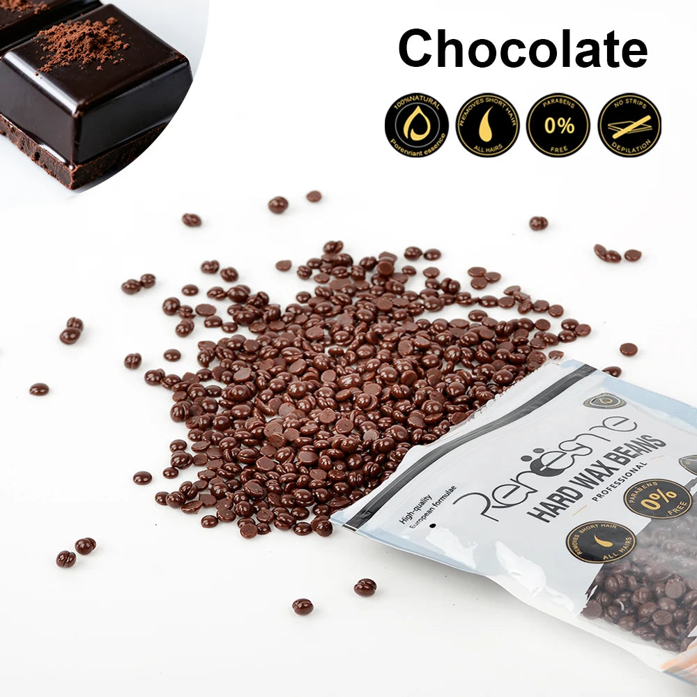 100g/200g/400g Hard Wax Beans for Hair Removal - No Strip Depilatory Wax Beads for Wax Warmer Machine European Brazilian Pearl