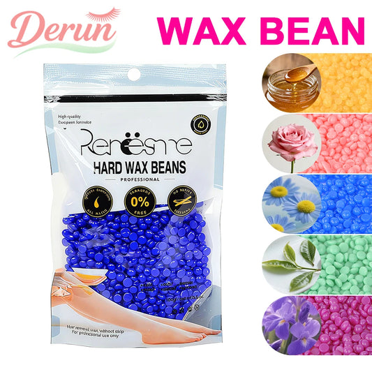 100g/200g/400g Hard Wax Beans for Hair Removal - No Strip Depilatory Wax Beads for Wax Warmer Machine European Brazilian Pearl