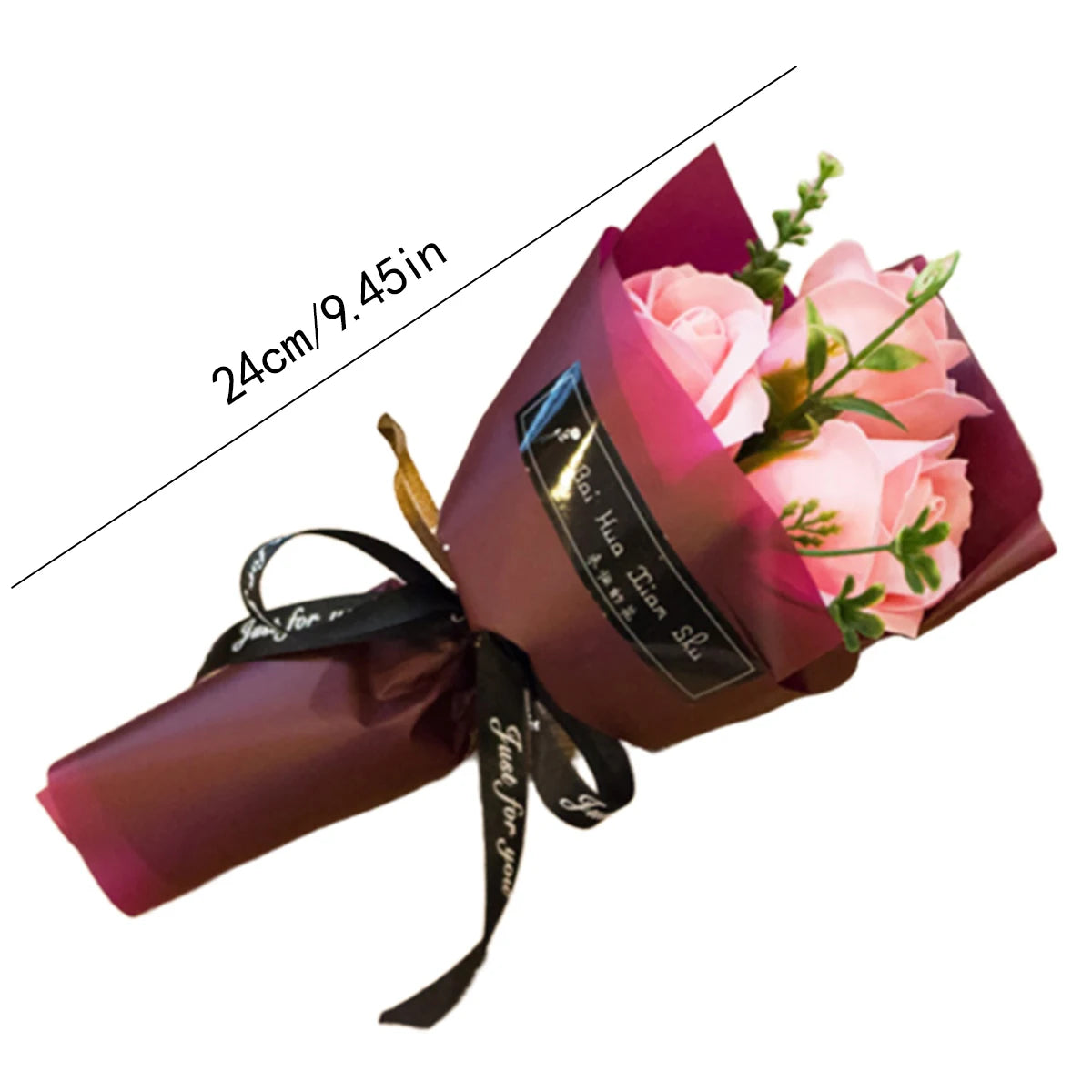 Valentine'S Day Artificial Flower Rose Soap Bouquet Gift Box Teddy Bear Flower Creative Valentine'S Day Gift Home Decoration