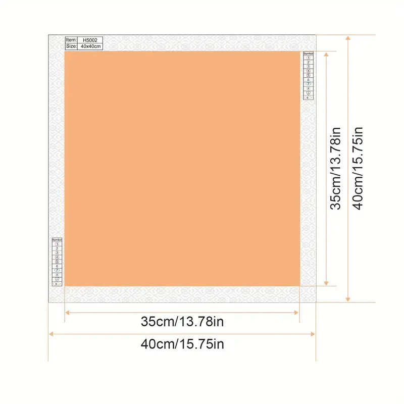 5D Diamond Painting Set, Colorful Circular Acrylic Diamond Art Embroidery, DIY Full Diamond Cross Embroidery Set, Suitable for H