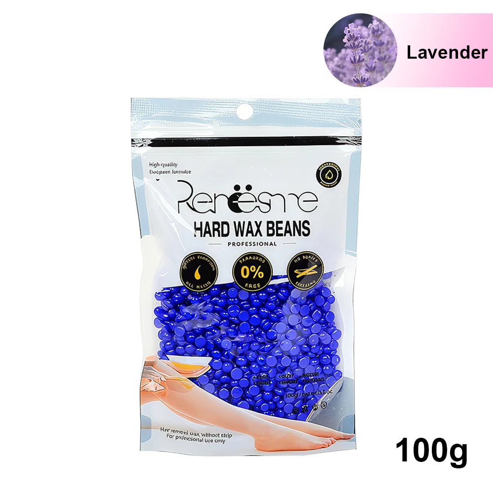 100g/200g/400g Hard Wax Beans for Hair Removal - No Strip Depilatory Wax Beads for Wax Warmer Machine European Brazilian Pearl