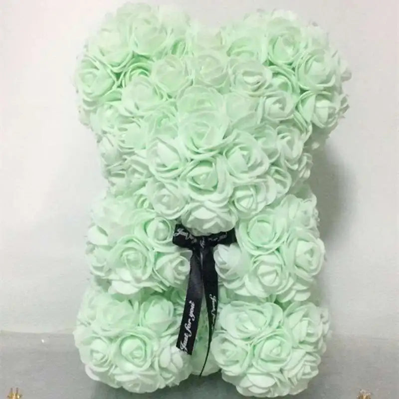 1pc Valentine's Day Gift Creative Rose Bear Gift  PE Flower Romantic Foam Bear Hug Bear