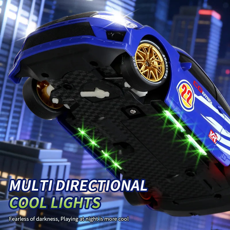 2.4G 4WD RC Car 1:24 Remote Control Rally Racing Car Vehicle Replaceable Tire Proportional Control Car Toy Gift for Kids Q233