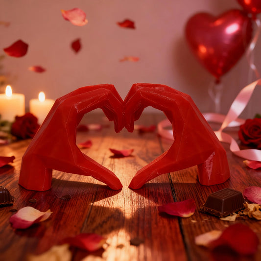 Valentine's Day gift，Hand-shaped heart sculpture ornament, the hands form a heart full of ingenuity. It serves as a romantic