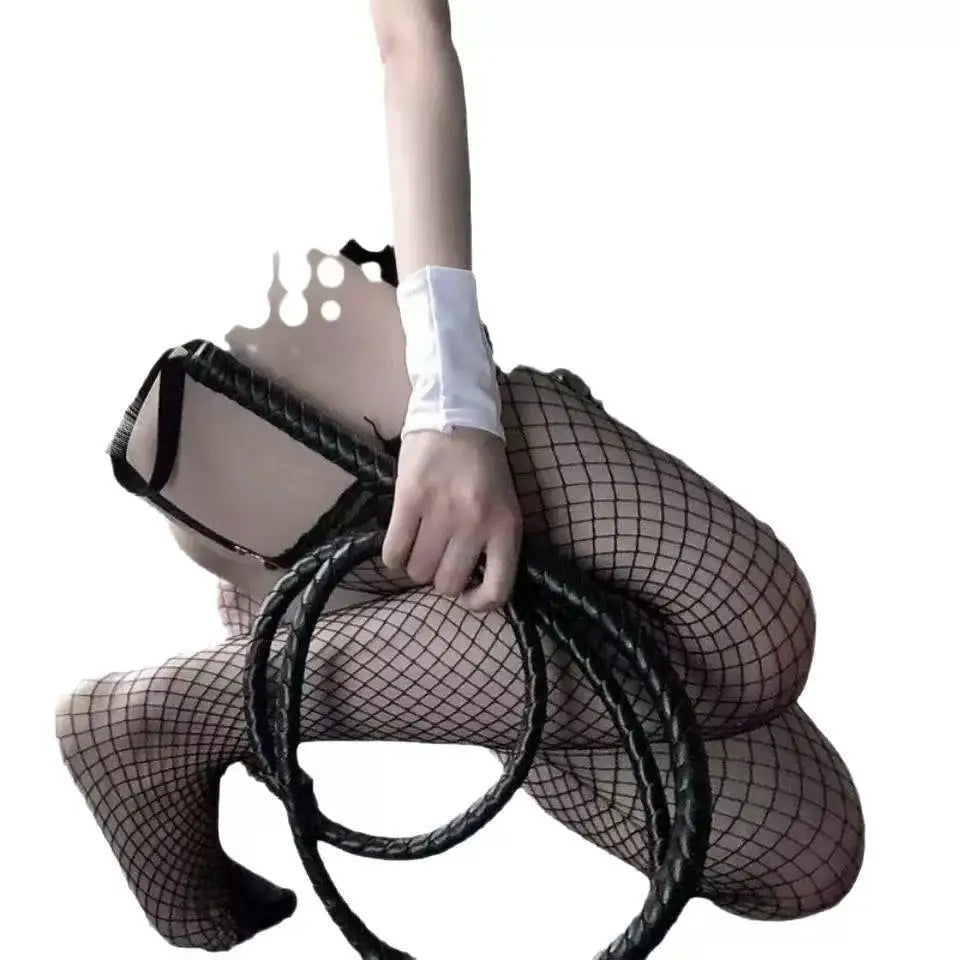 [Sexy Lingerie Bodysuit] Valentine's Day Sexy Lingerie Body Stockings - Open-crotch Bodysuit Breast-revealing Jumpsuit