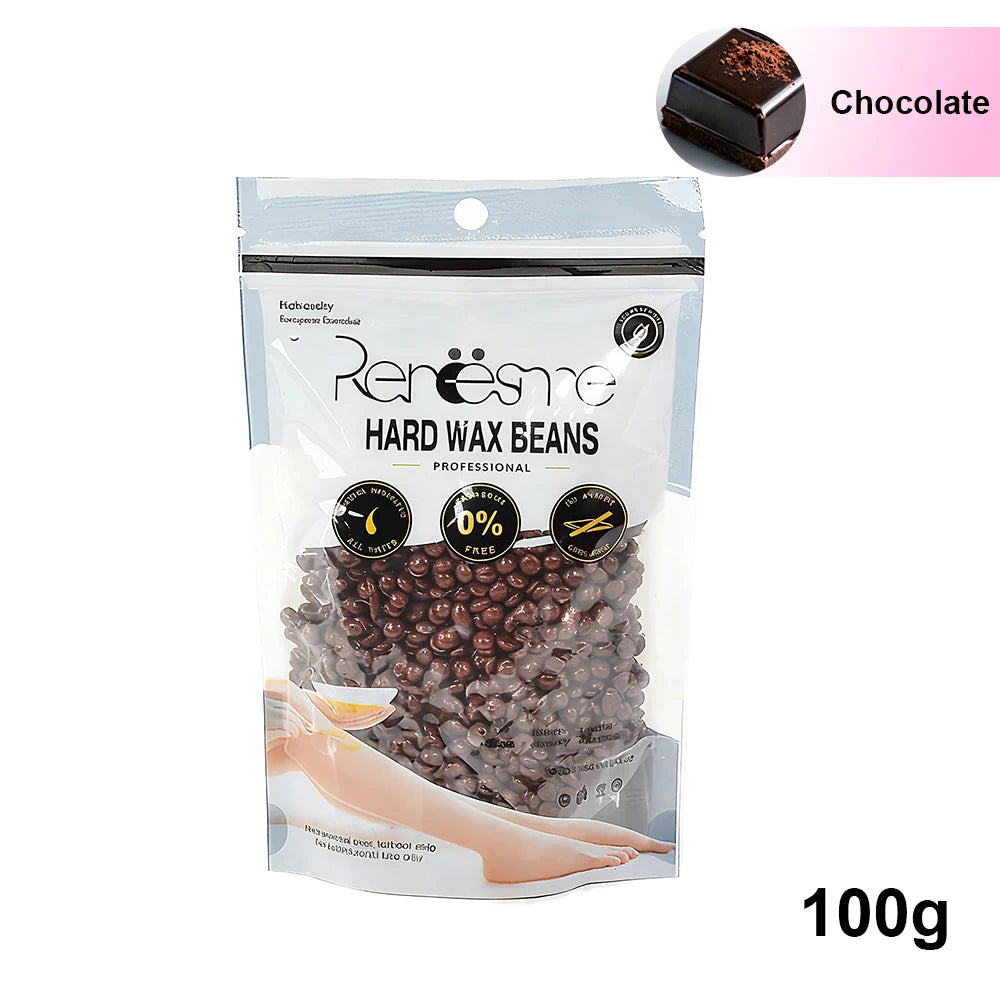 100g/200g/400g Hard Wax Beans for Hair Removal - No Strip Depilatory Wax Beads for Wax Warmer Machine European Brazilian Pearl