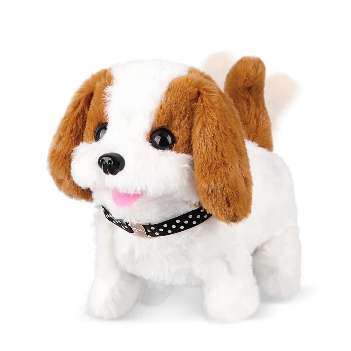 1Pc Electric Plush Simulation Dog Teddy Puppy Walking Sound Nodding Electronic Pet Toy For Christmas Gift New Year Gift