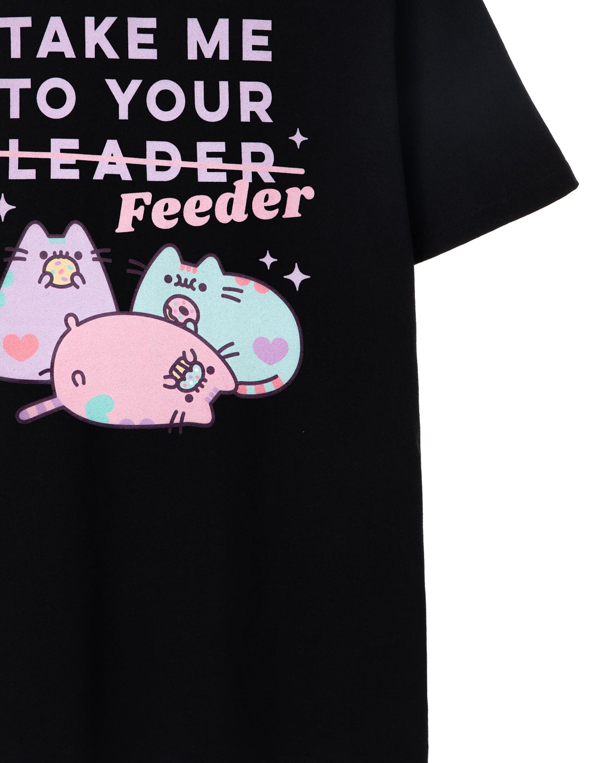 Pusheen Short Sleeved T-Shirt | Womens Black | Official Merch