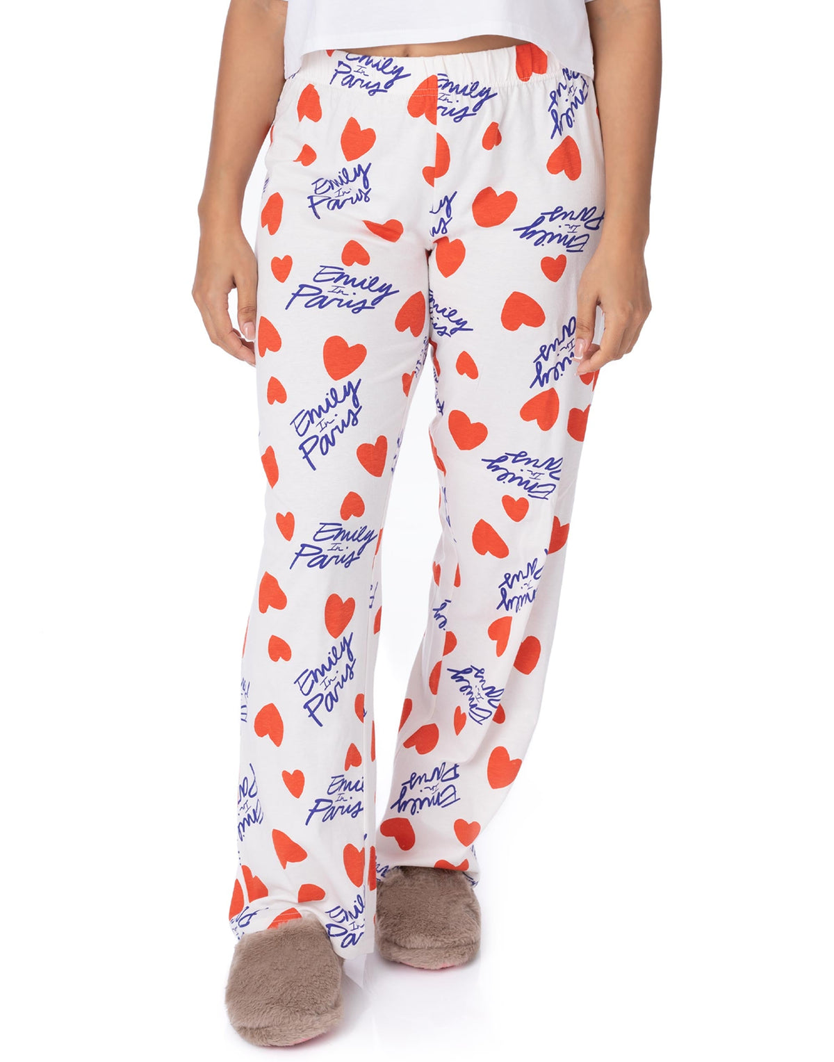 Emily In Paris Short Sleeve Long Leg Pyjama Set | Womens Multicoloured | Officia