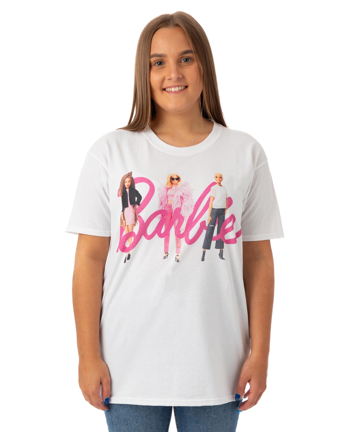 Barbie Short Sleeved T-Shirt | Womens White | Official Merch