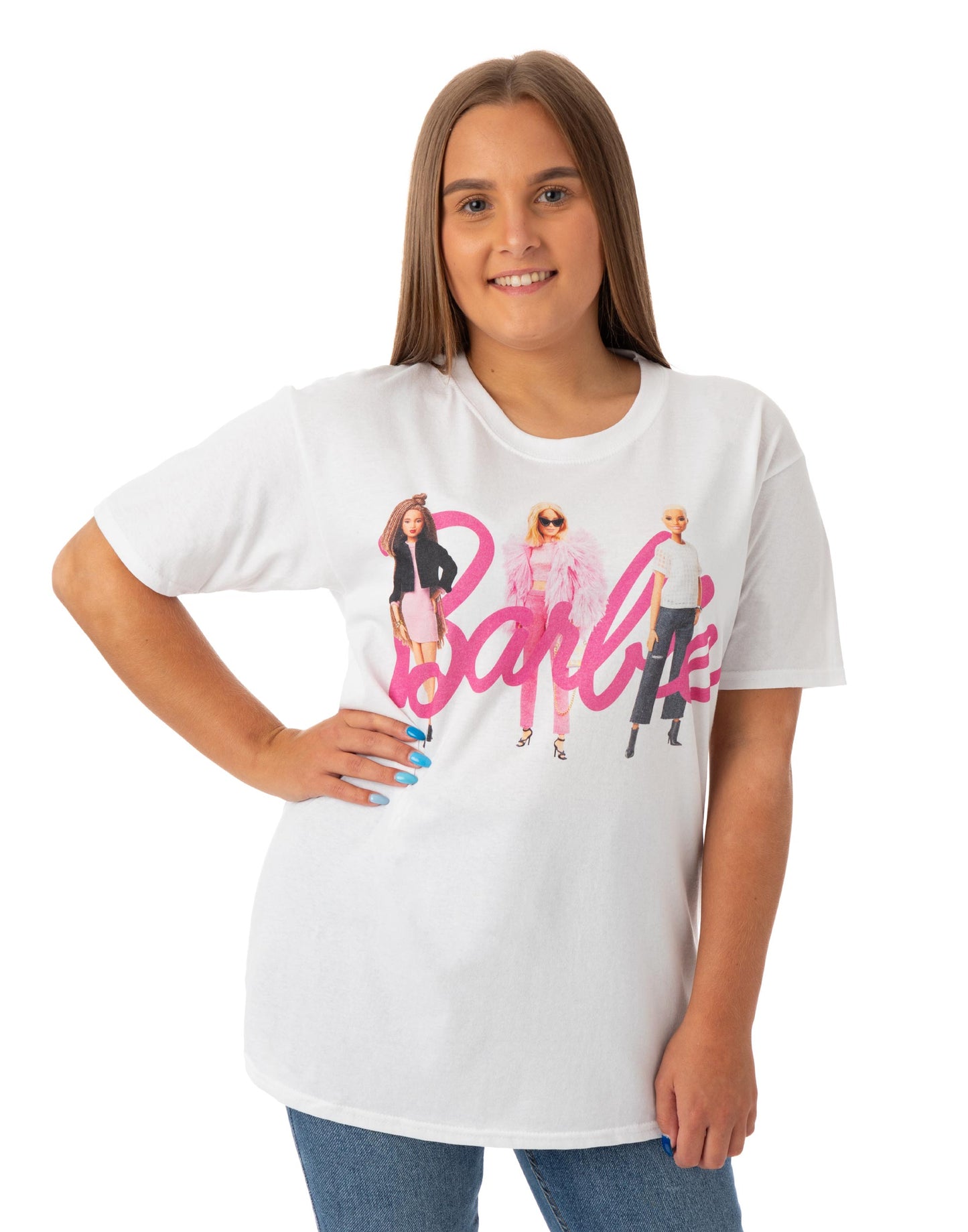 Barbie Short Sleeved T-Shirt | Womens White | Official Merch