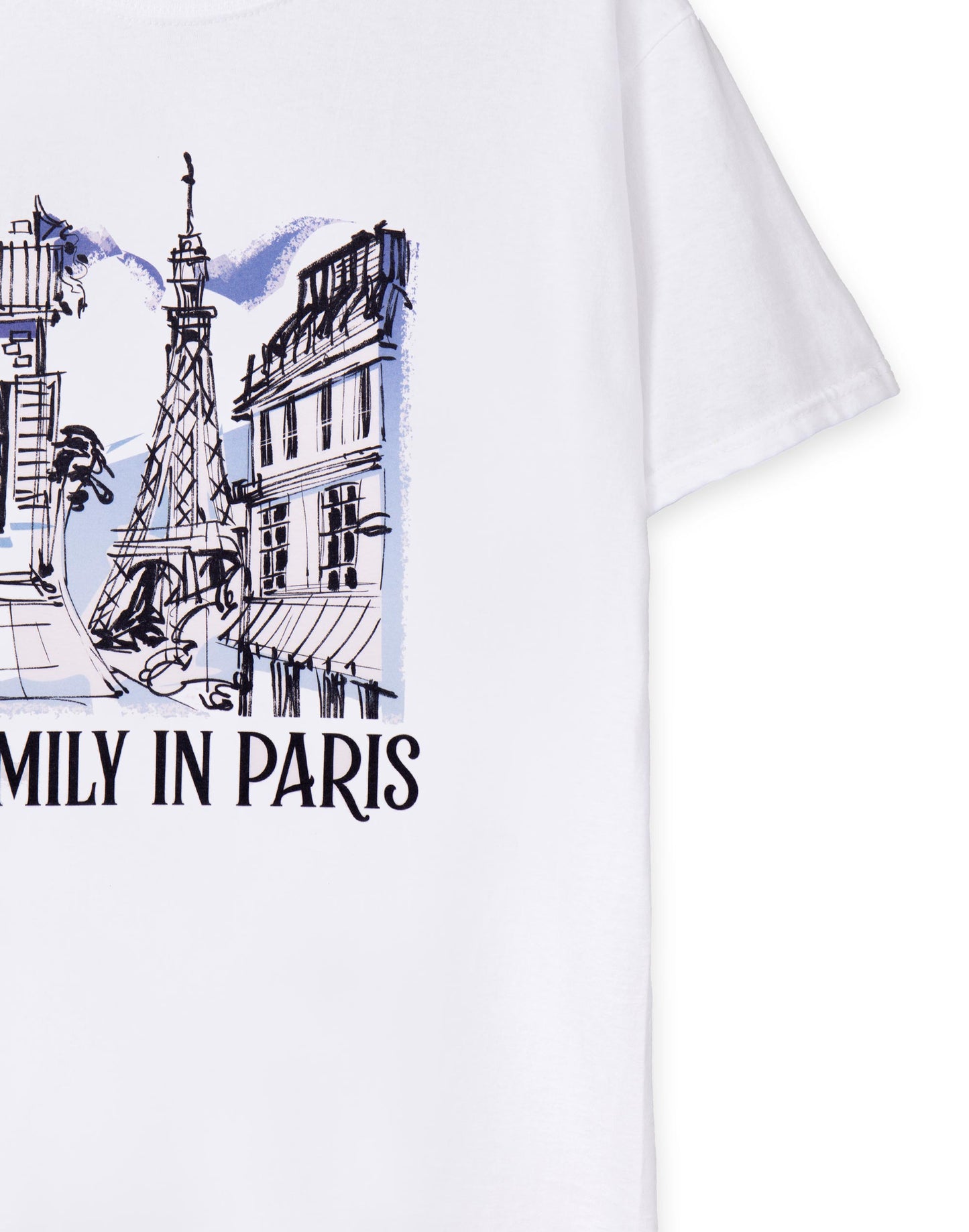 Emily In Paris Short Sleeved T-Shirt | Womens White | Official Merch