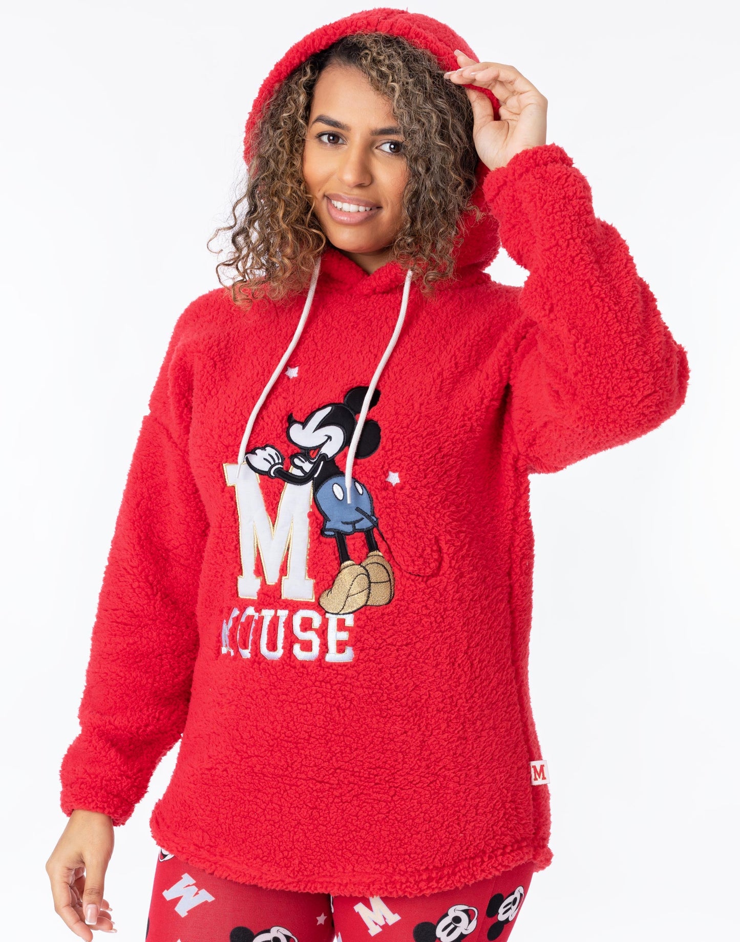 Disney Long Sleeve Long Leg Pyjama Set | Womens Red | Official Merch