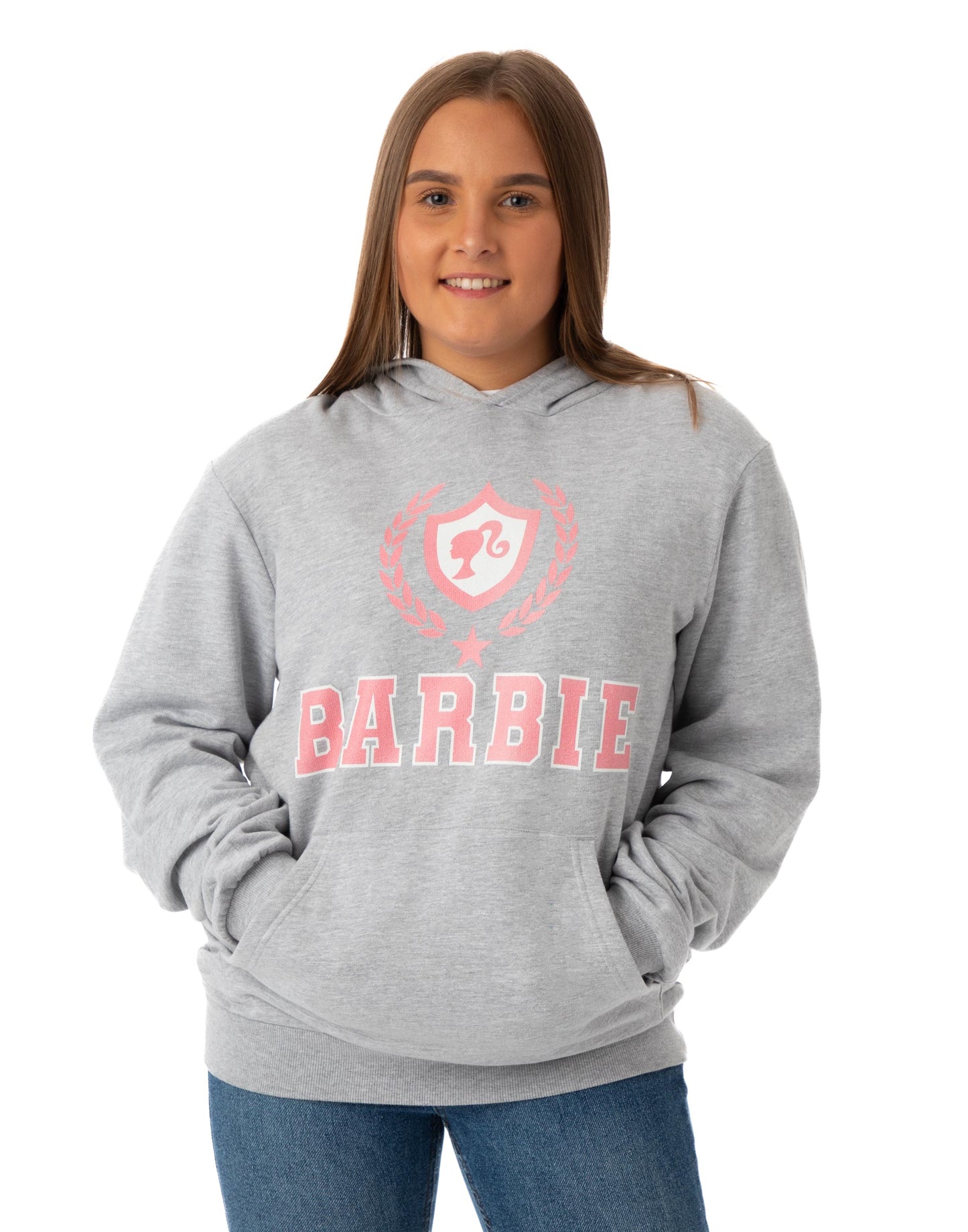Barbie Hoodie | Womens Grey Marl | Official Merch