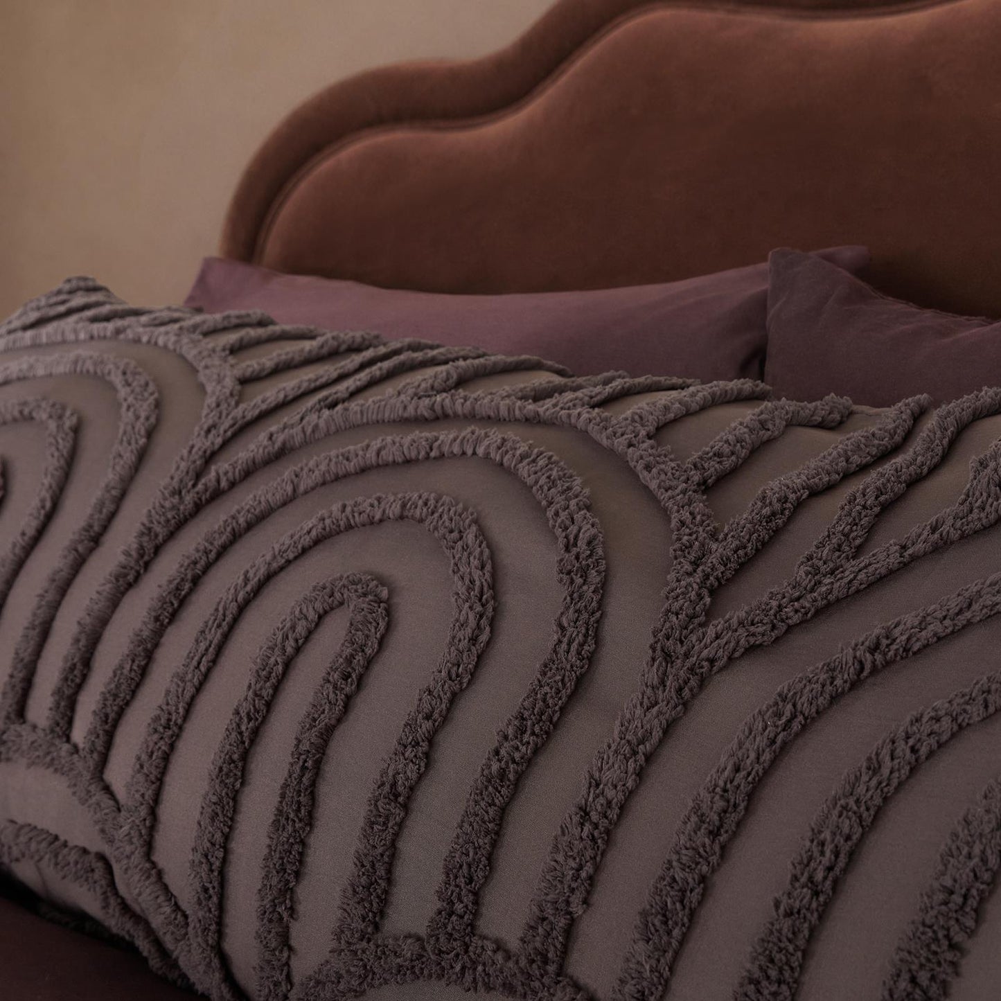 OHS Tufted Arches Bolster Cushion Fleece Soft Maternity Support Filled Pillow