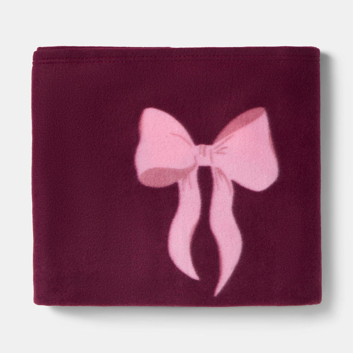 OHS Bows Throw Blanket Soft Polar Fleece Winter Thermal Bedspread Home Decor