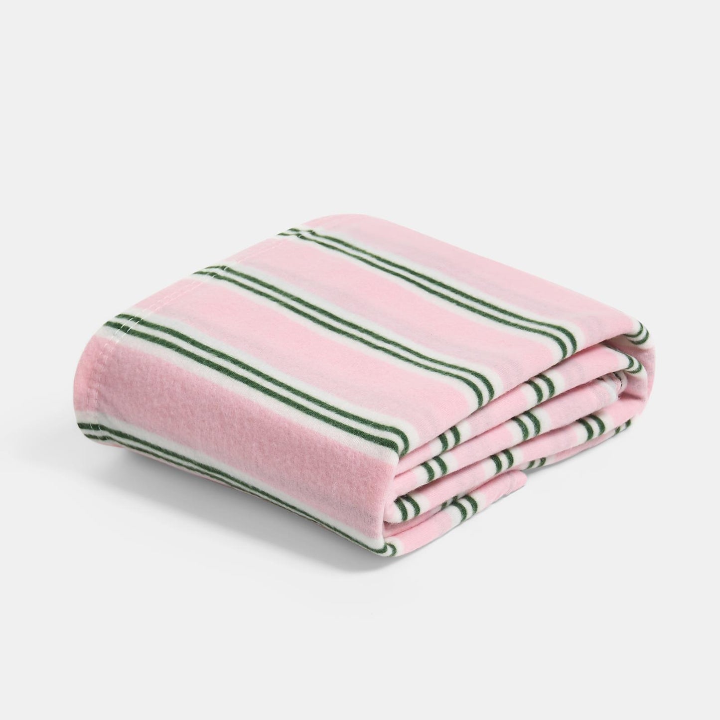 OHS Stripes Print Throw Soft Blanket Polar Fleece Lightweight Bedspread