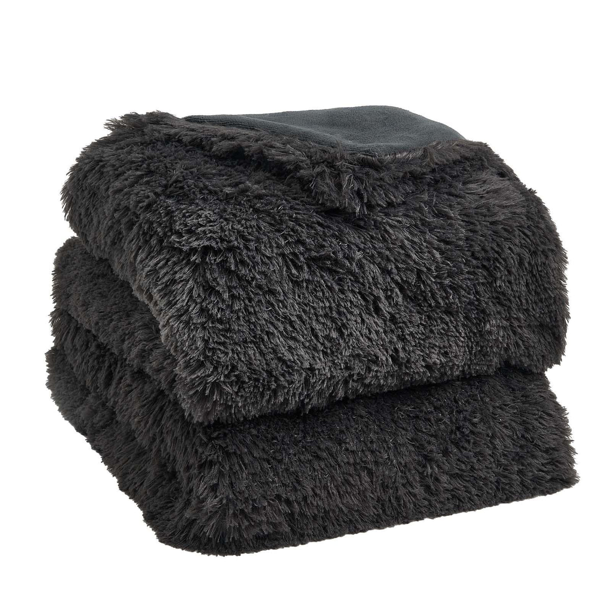 Sienna Fluffy Shaggy Blanket Large Throw Over Sofa Bed Cosy Fleece - 150 x 200cm
