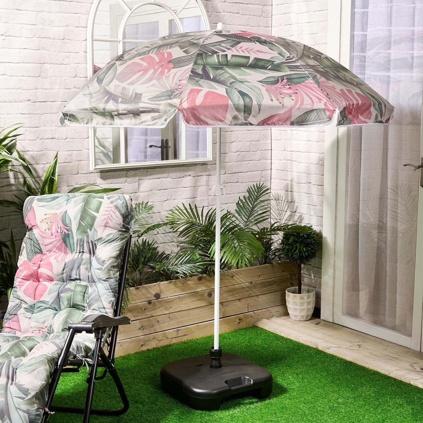 OHS Parasol Umbrella Garden Outdoor Canopy Table Patio Sun Shade