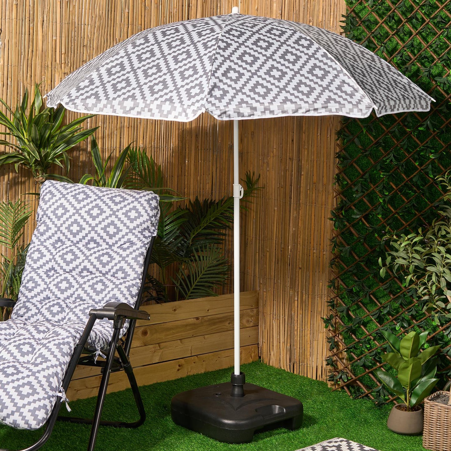 OHS Parasol Umbrella Garden Outdoor Canopy Table Patio Sun Shade