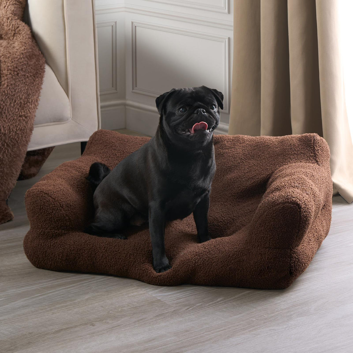 Dog Bed Sofa Cat Washable Super Soft Fur Fleece Warm Pet Puppy Medium Cushion