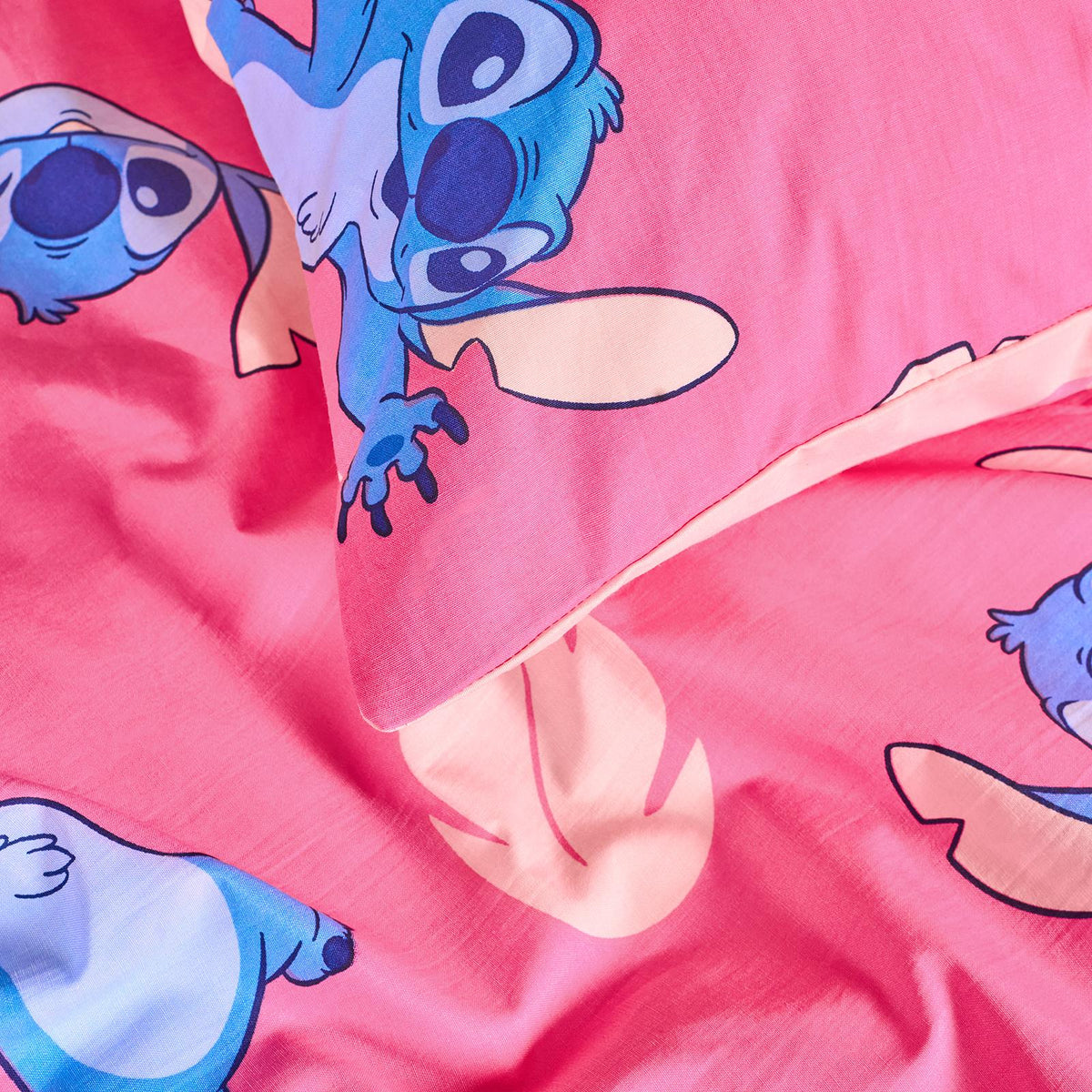 OHS x Stitch Bedding Set Kids Soft Polycotton Duvet Cover with Pillowcase