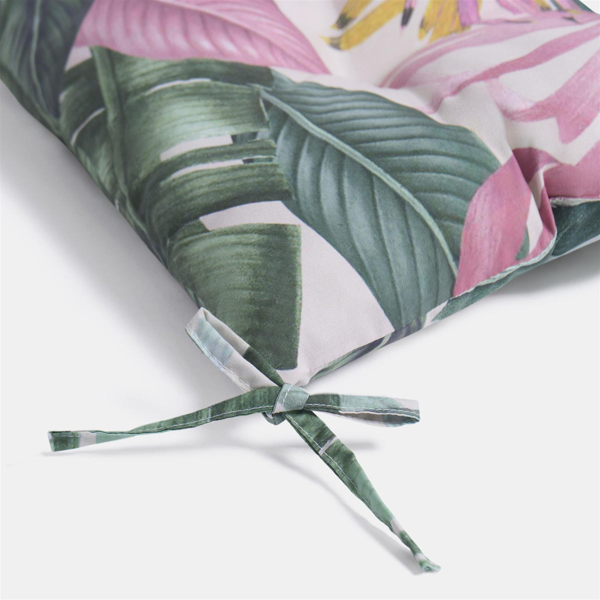 OHS Seat Pads 2 Water Resistant Outdoor Cushions Garden Chair Covers Ties