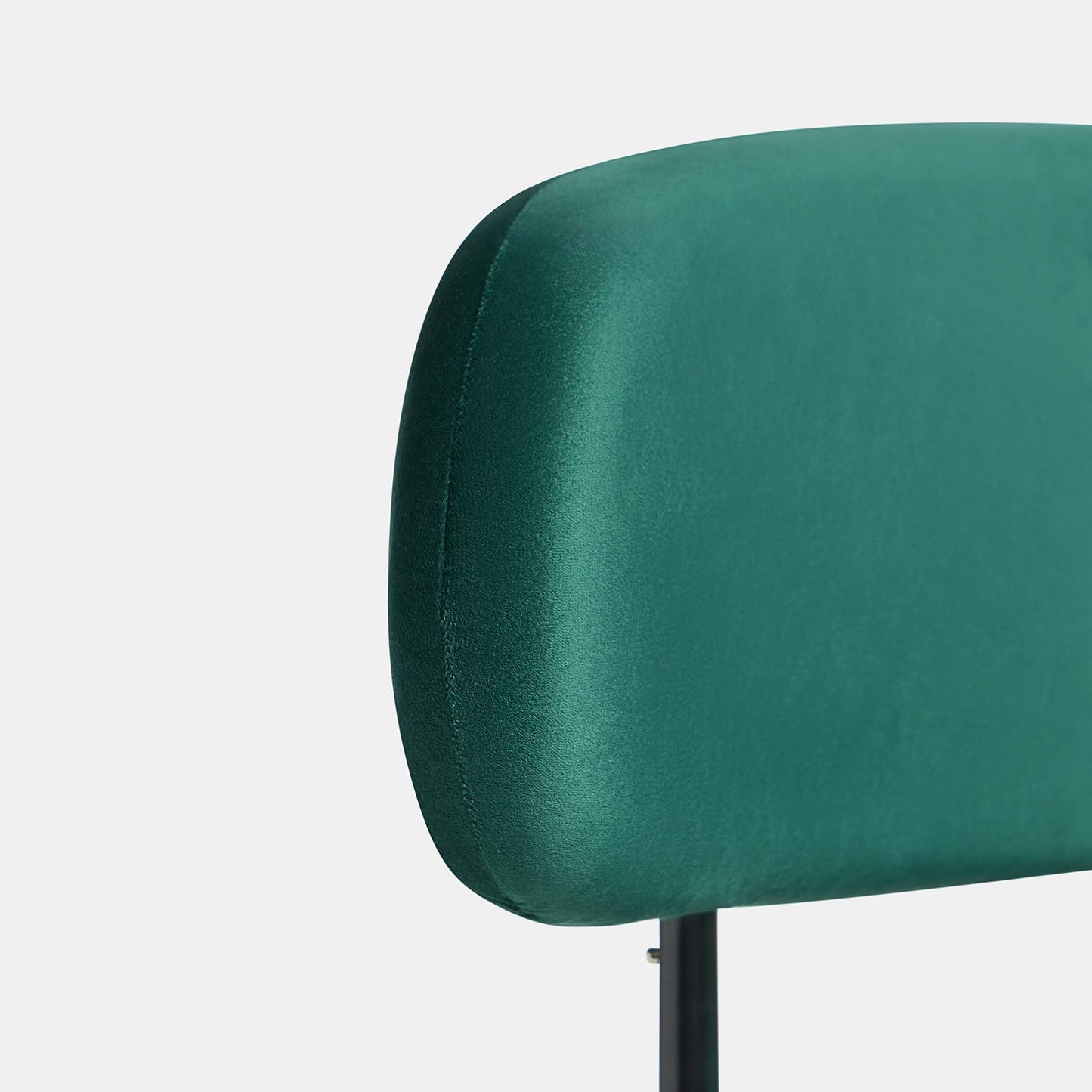 OHS Matte Velvet Dining Chair with Metal Legs Modern Upholstered Kitchen Chair