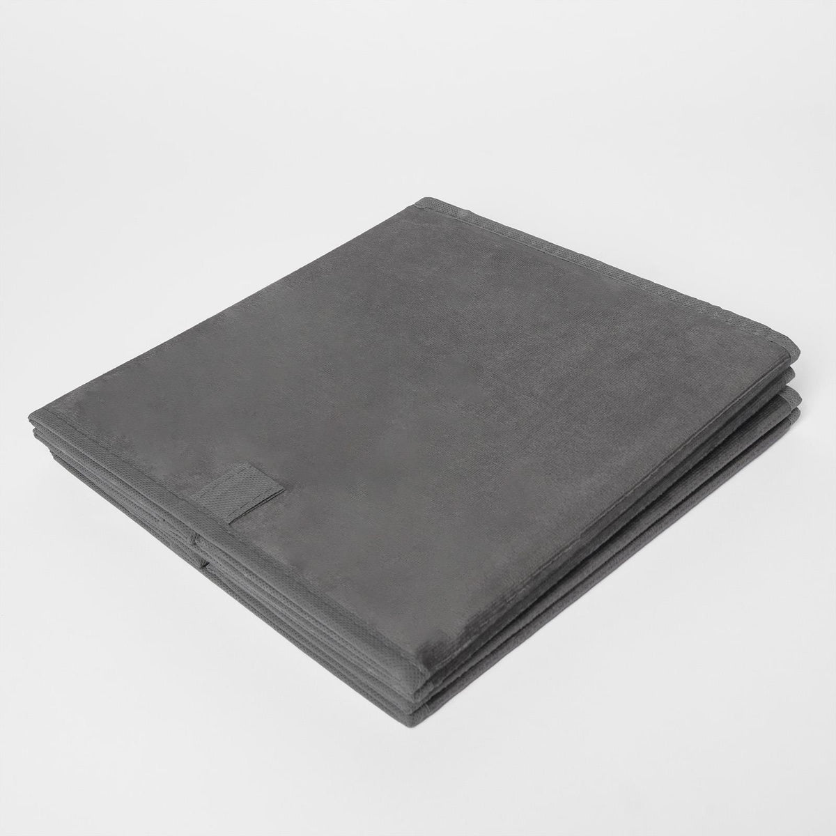 OHS Multi Pack of Matte Velvet Storage Boxes Stylish Foldable Set Square Cube