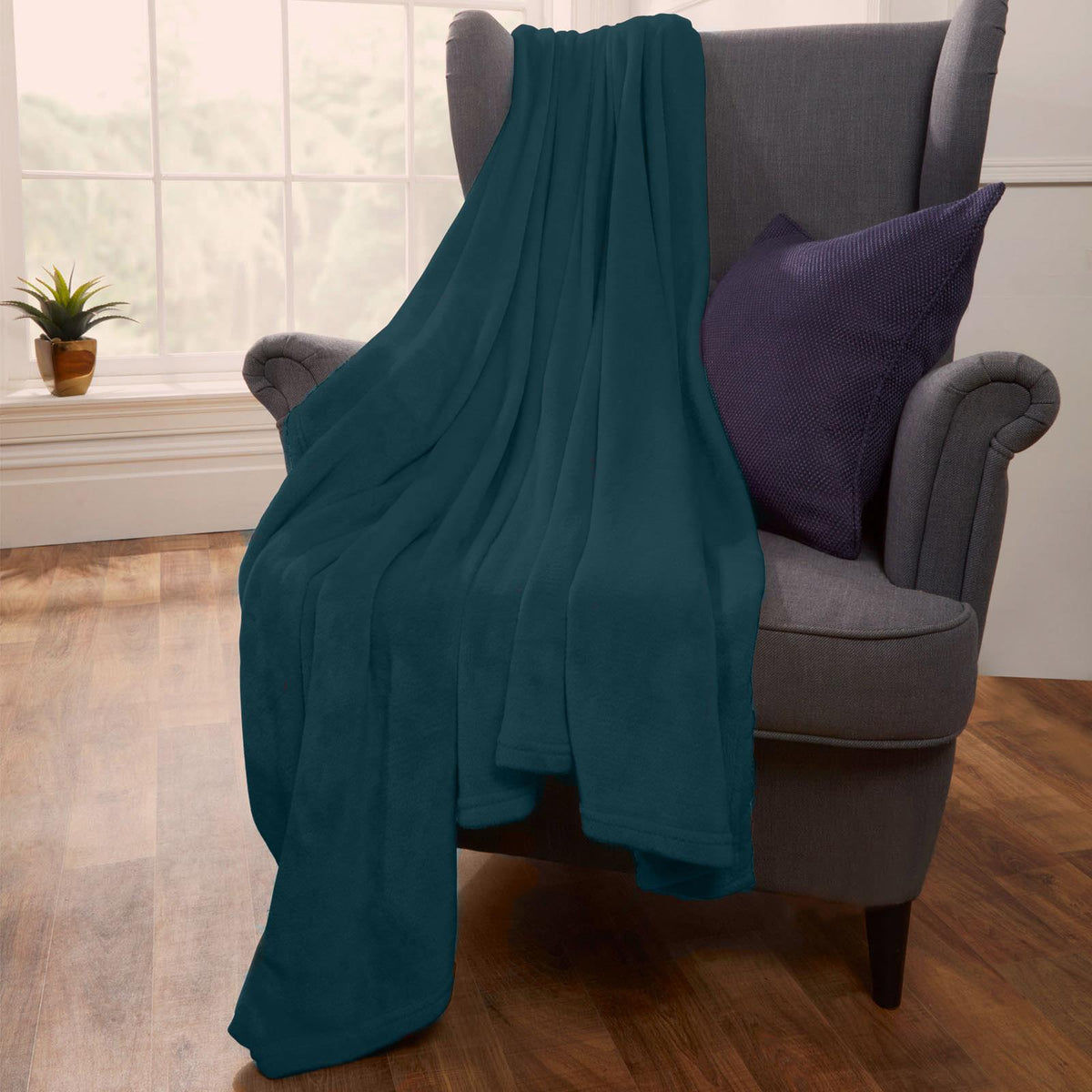 OHS Flannel Fleece Blanket Large Winter Warm Throw Luxury Bedspread